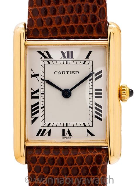 pre owned cartier tank watches